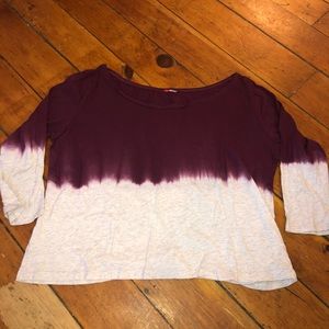 Maroon and Gray Tie dye